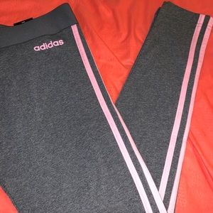 Adidas normal length fitted leggings size small